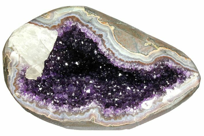 Dark Purple Amethyst Geode - Artigas, Uruguay #153460
